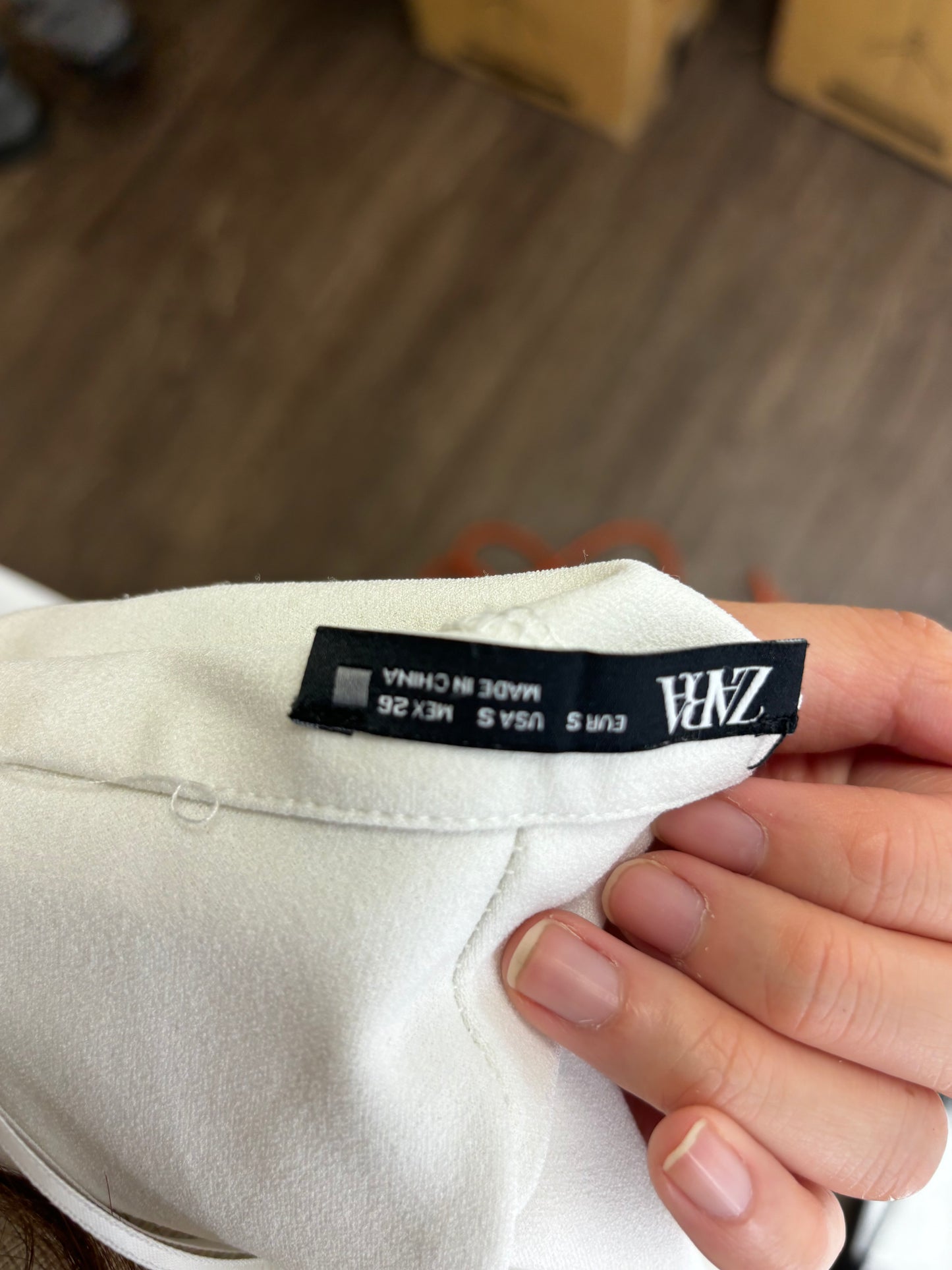 ZARA Women's White Backless Jumpsuit – Size S