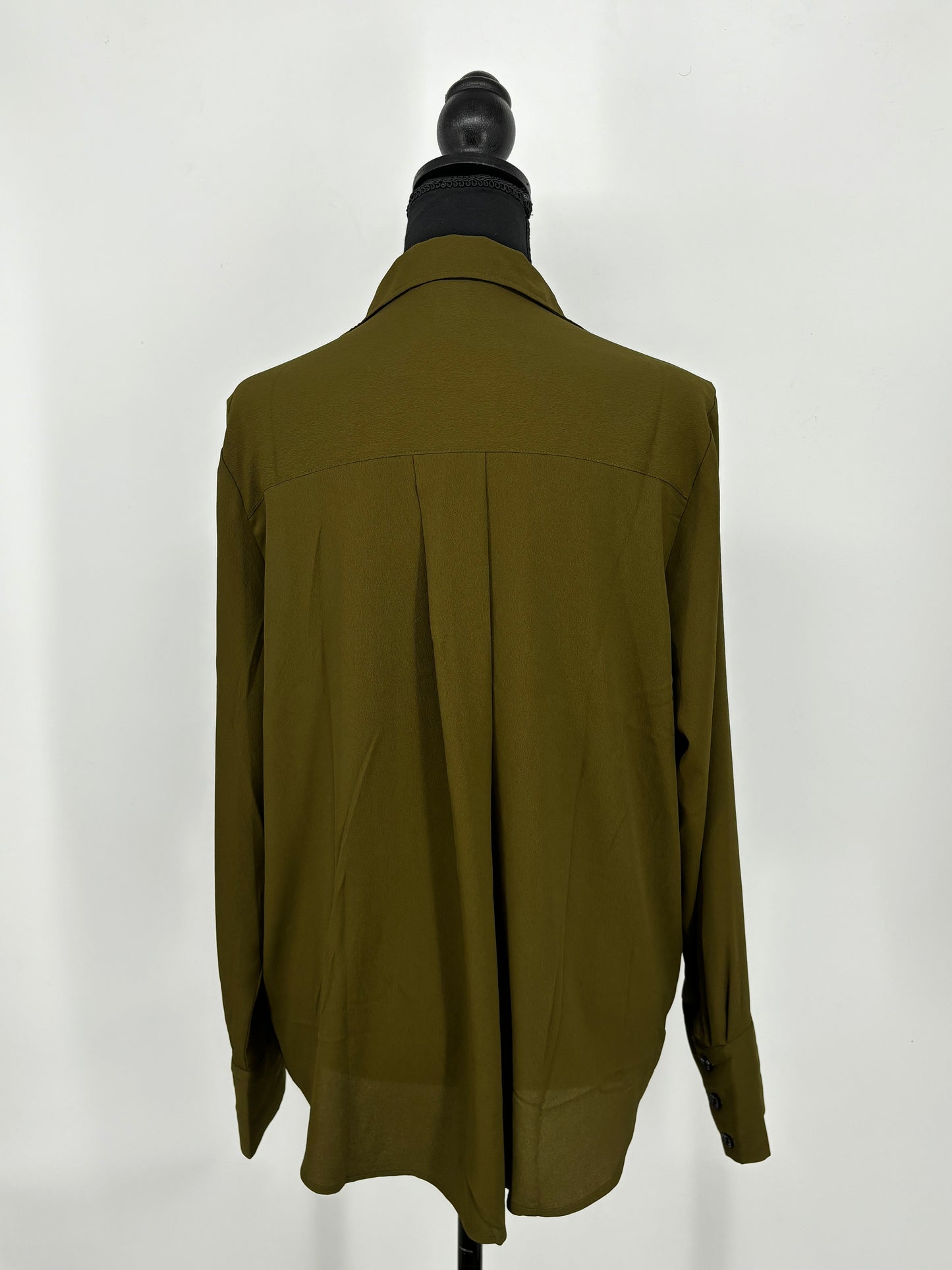 H&M Women's Dark Green Long Shirt – Size M