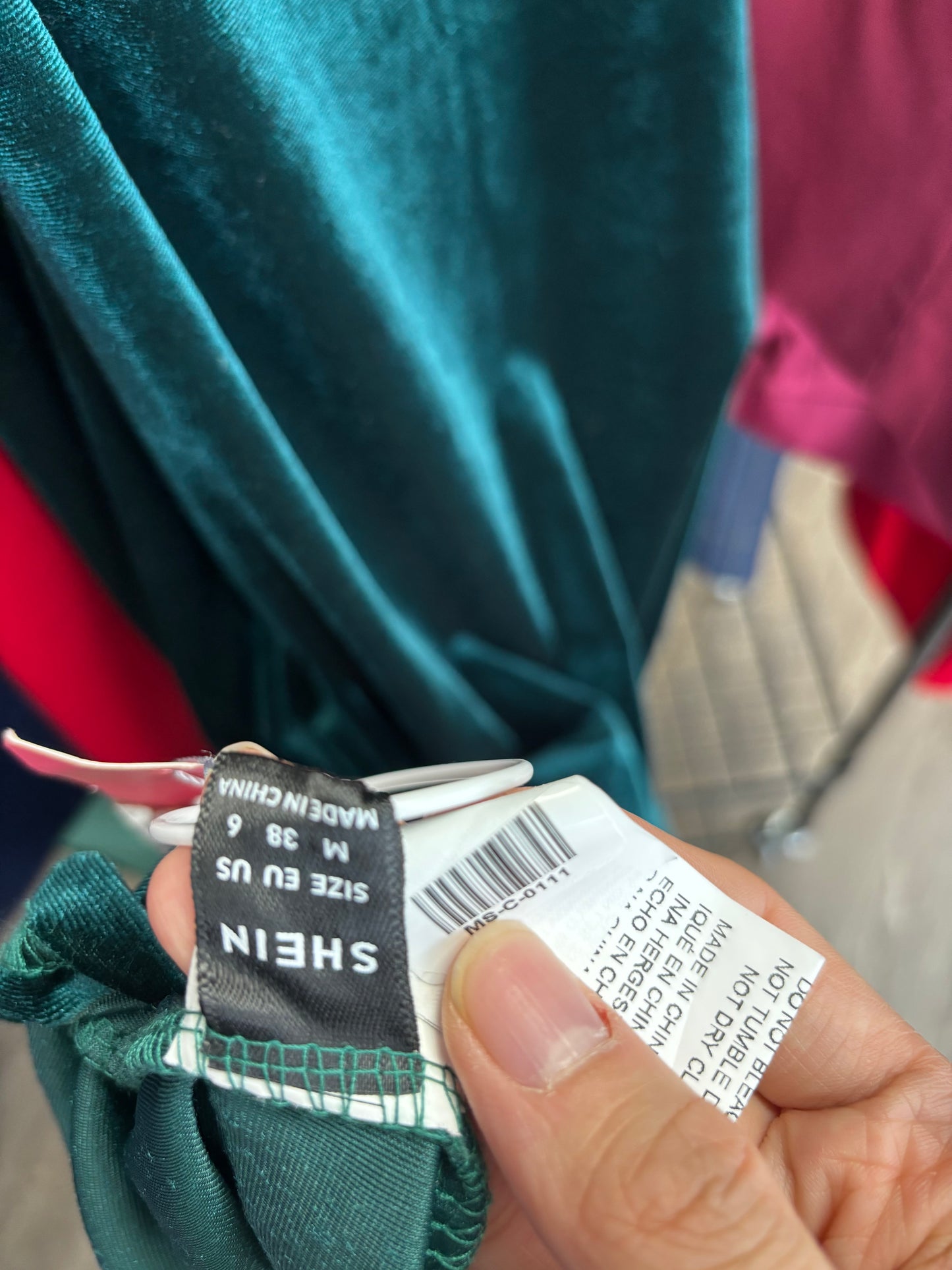 SHEIN Women’s Green Sleeveless Evening Dress – Size M