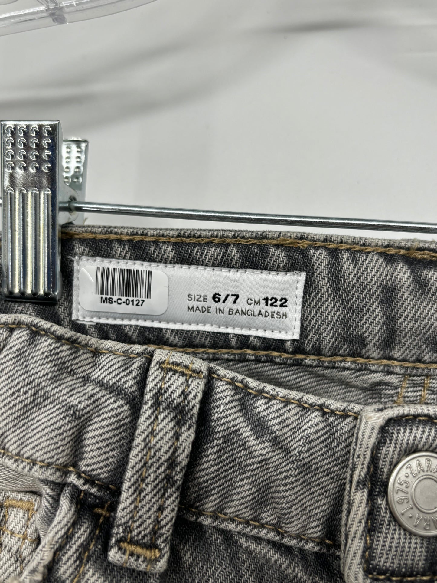 ZARA Men’s Black Denim Jeans – Size 6/7