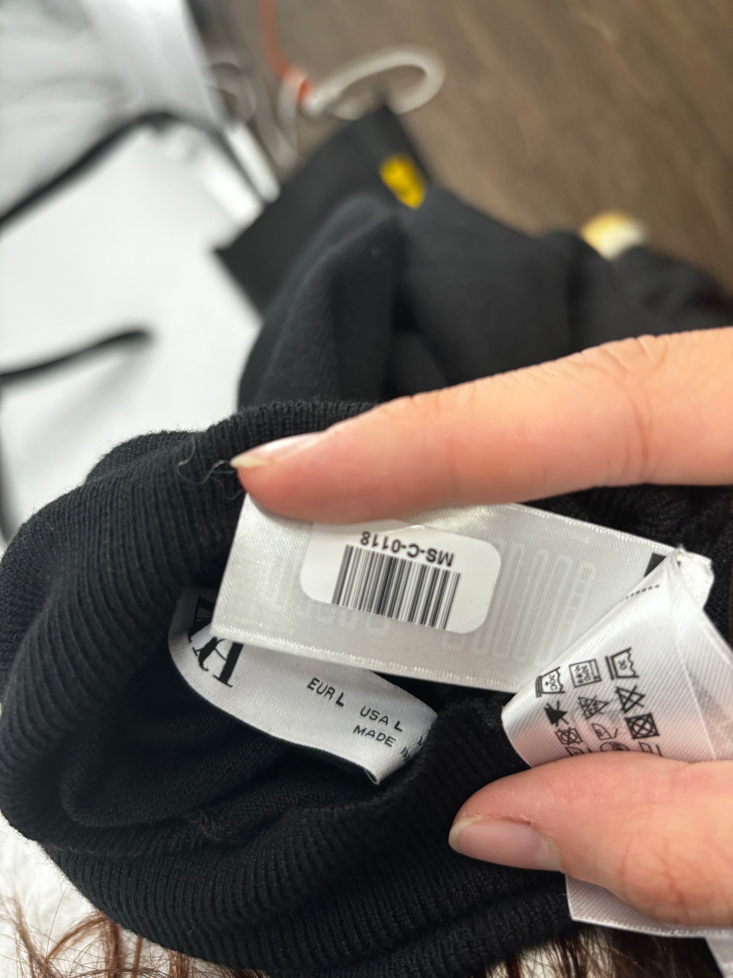 ZARA Women’s Black High Neck Knit Sweater – Large