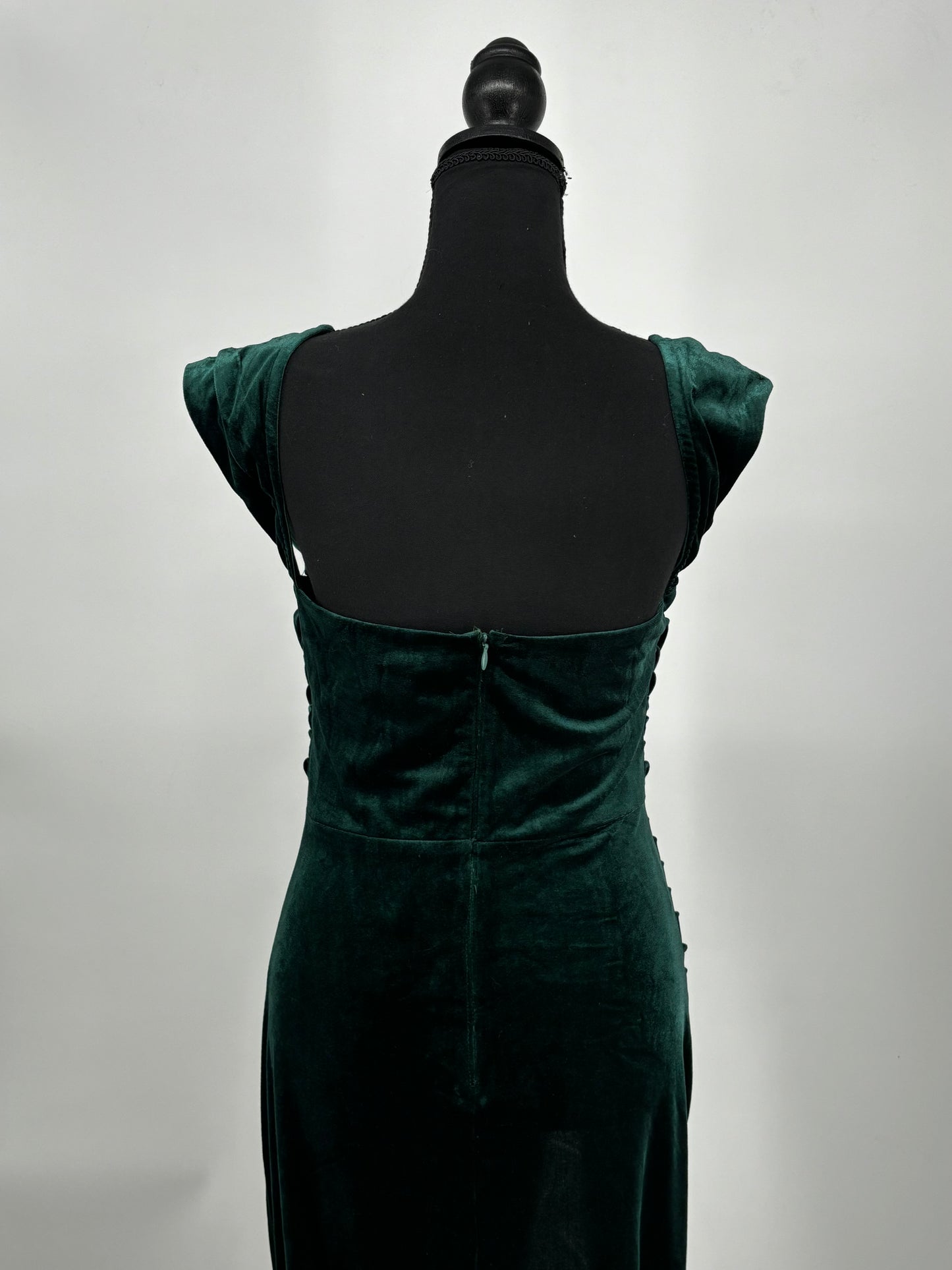 Women’s Black Train Evening Gown – Size L