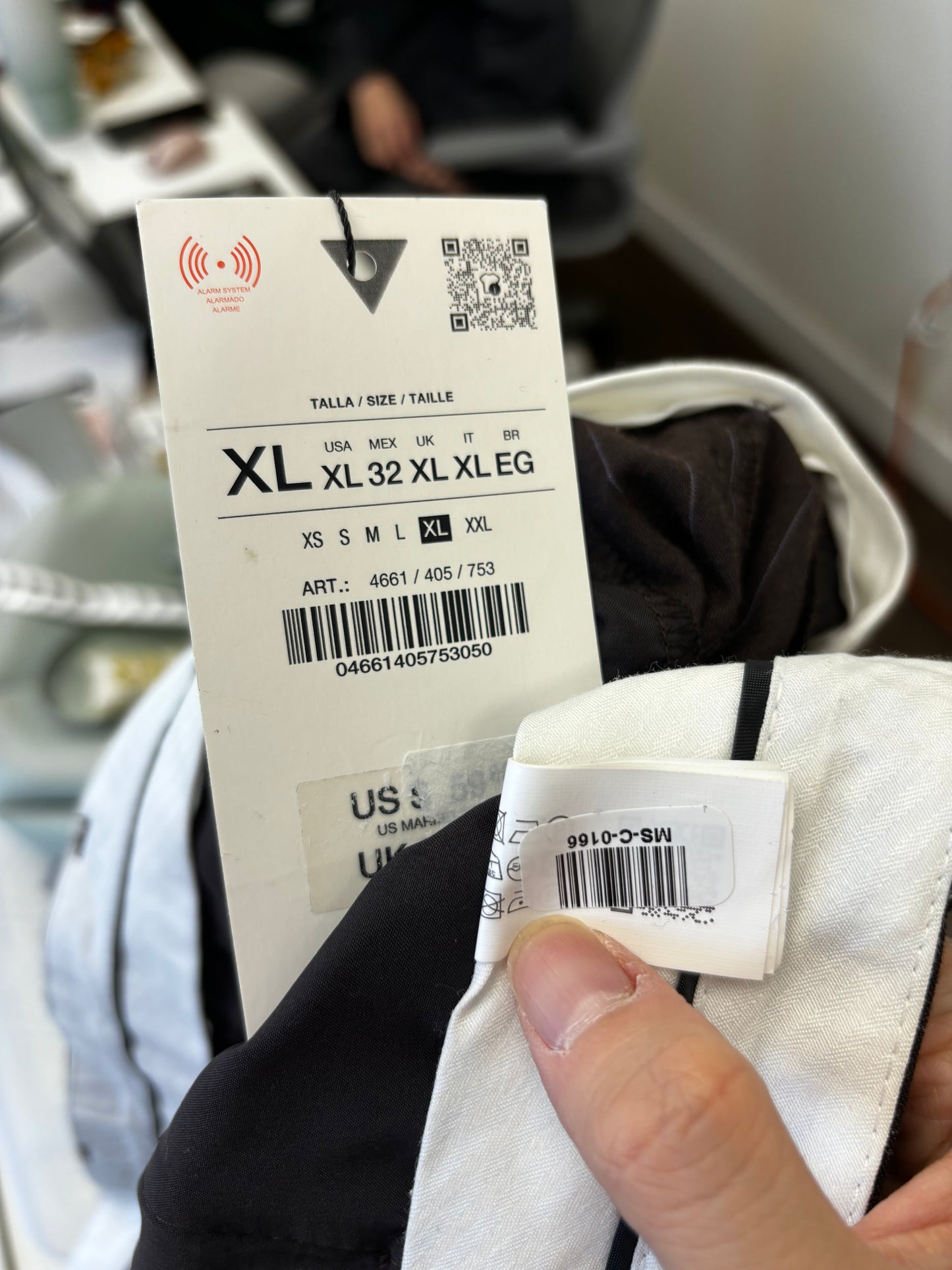 Men’s Black High-Waisted Wide-Leg Dress Pants – Size XL