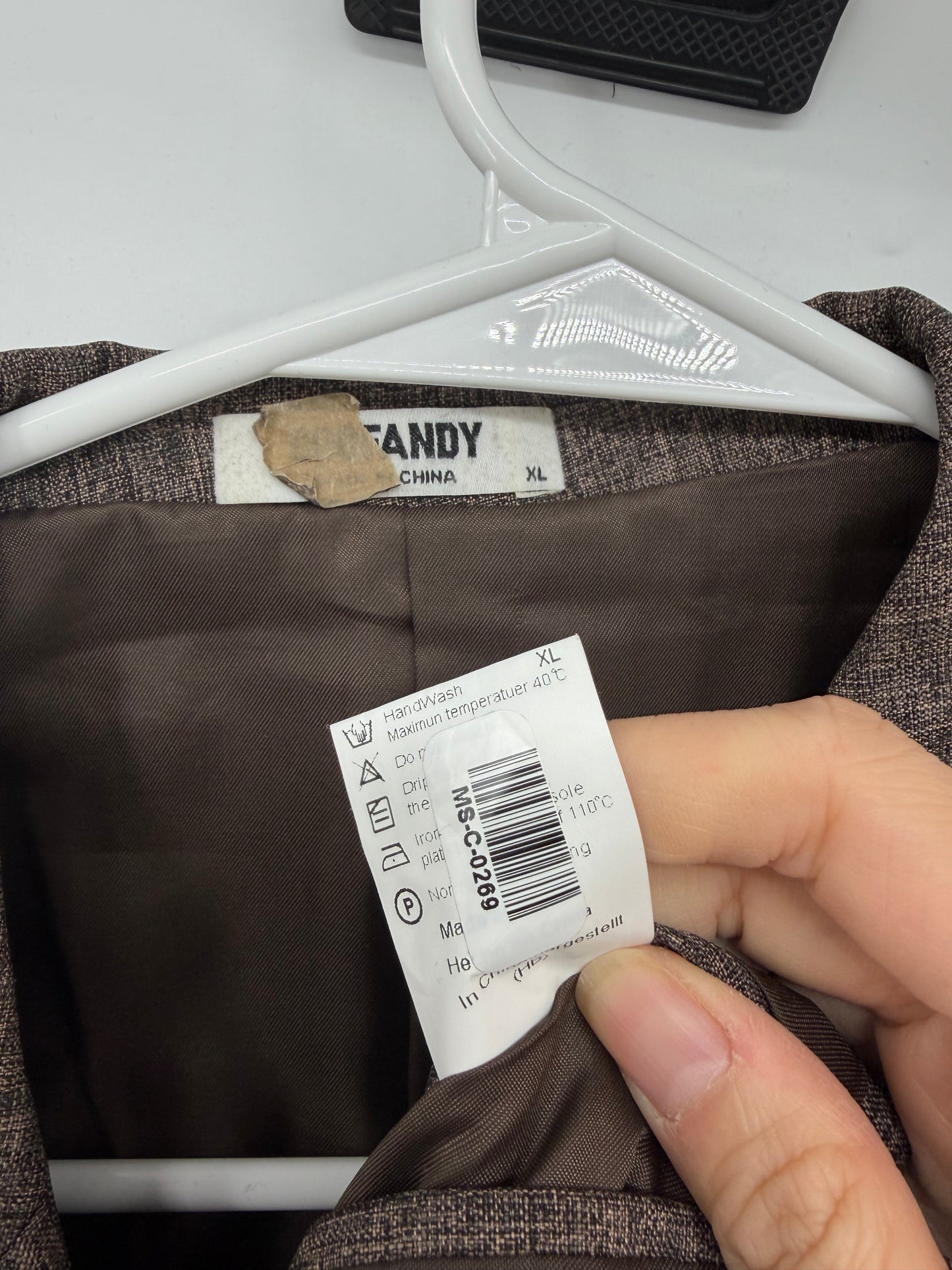 Men’s Brown Gray Casual Blazer size xl