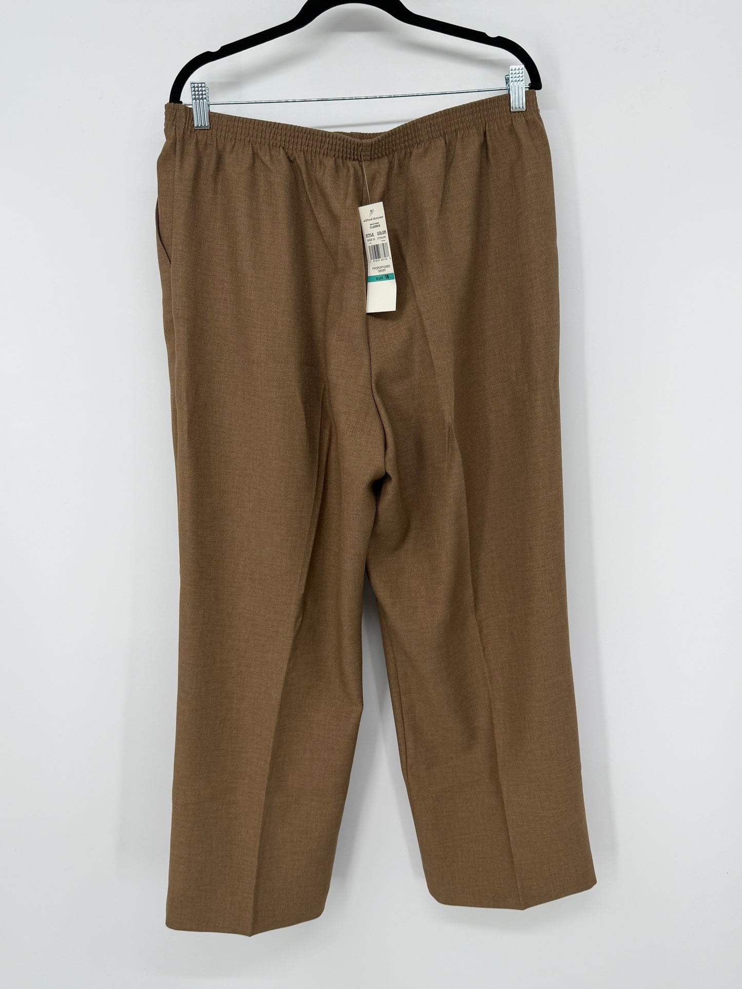 Alfred Dunner Women's Brown Pants – Size 16