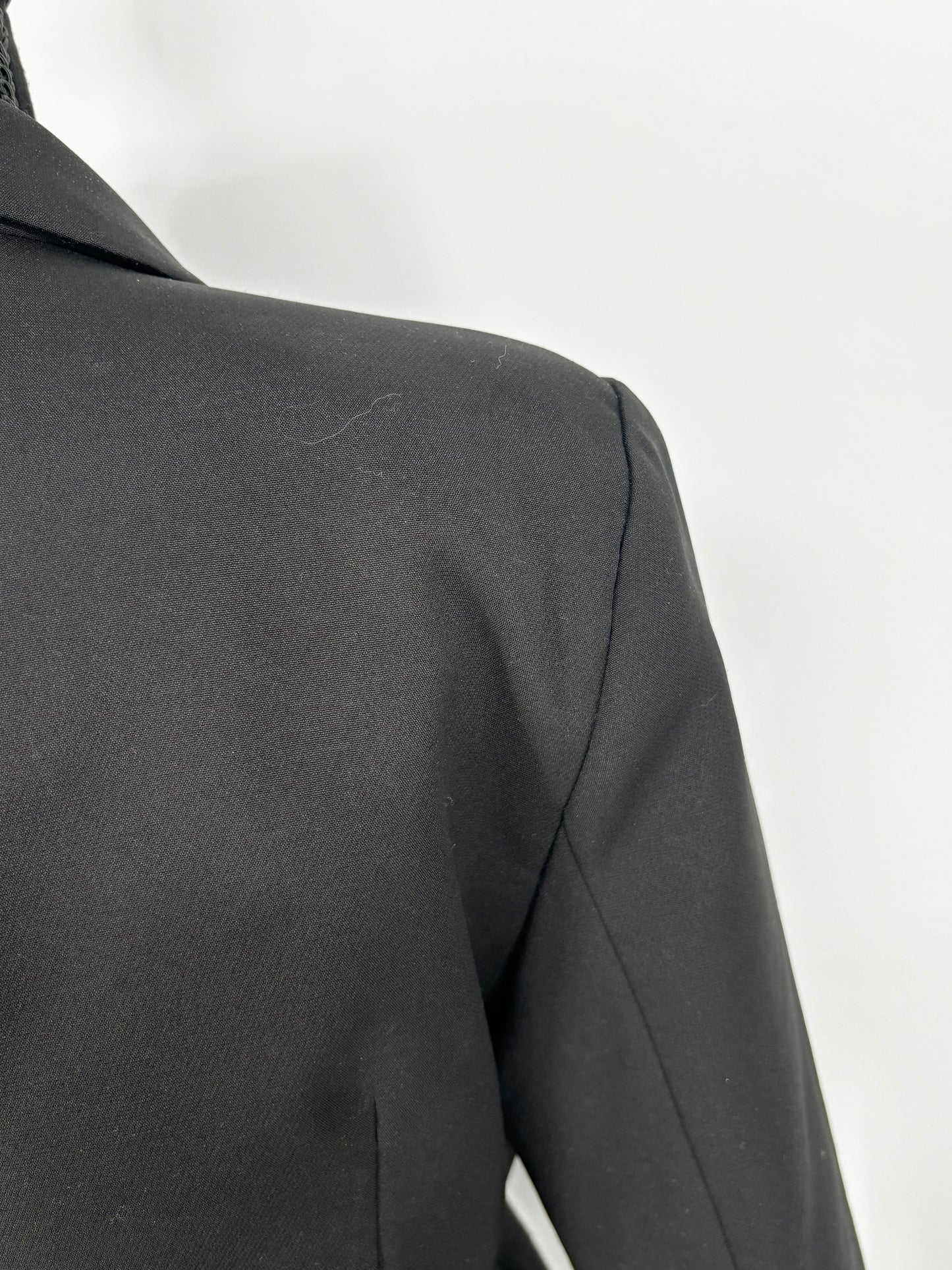 Women's Black Tie-Waist Blazer – Size S