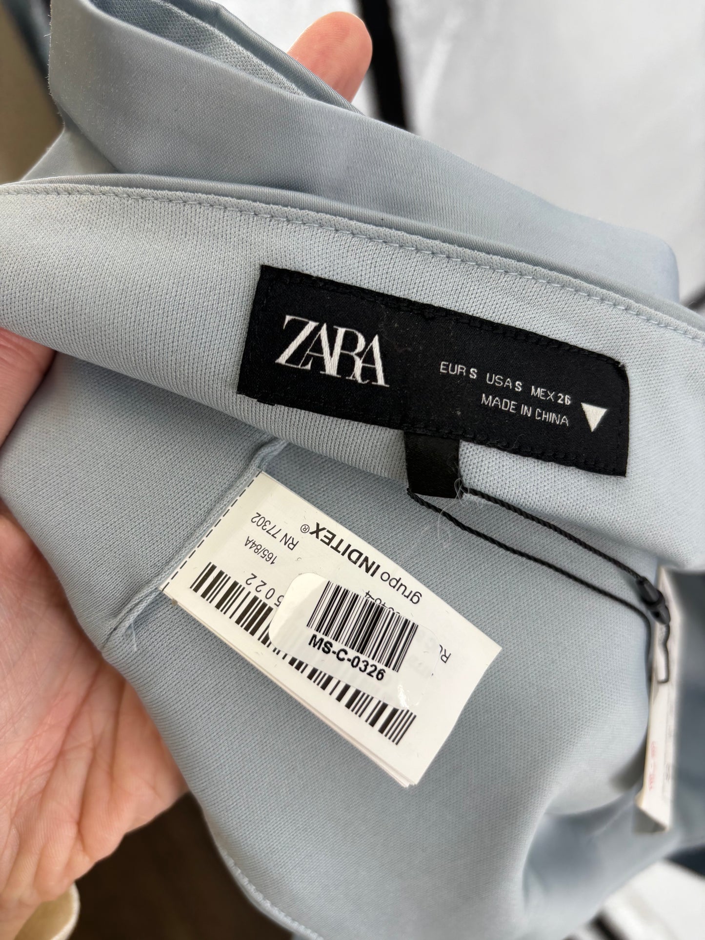 ZARA Women's Blue Bow Cami Top – Size S