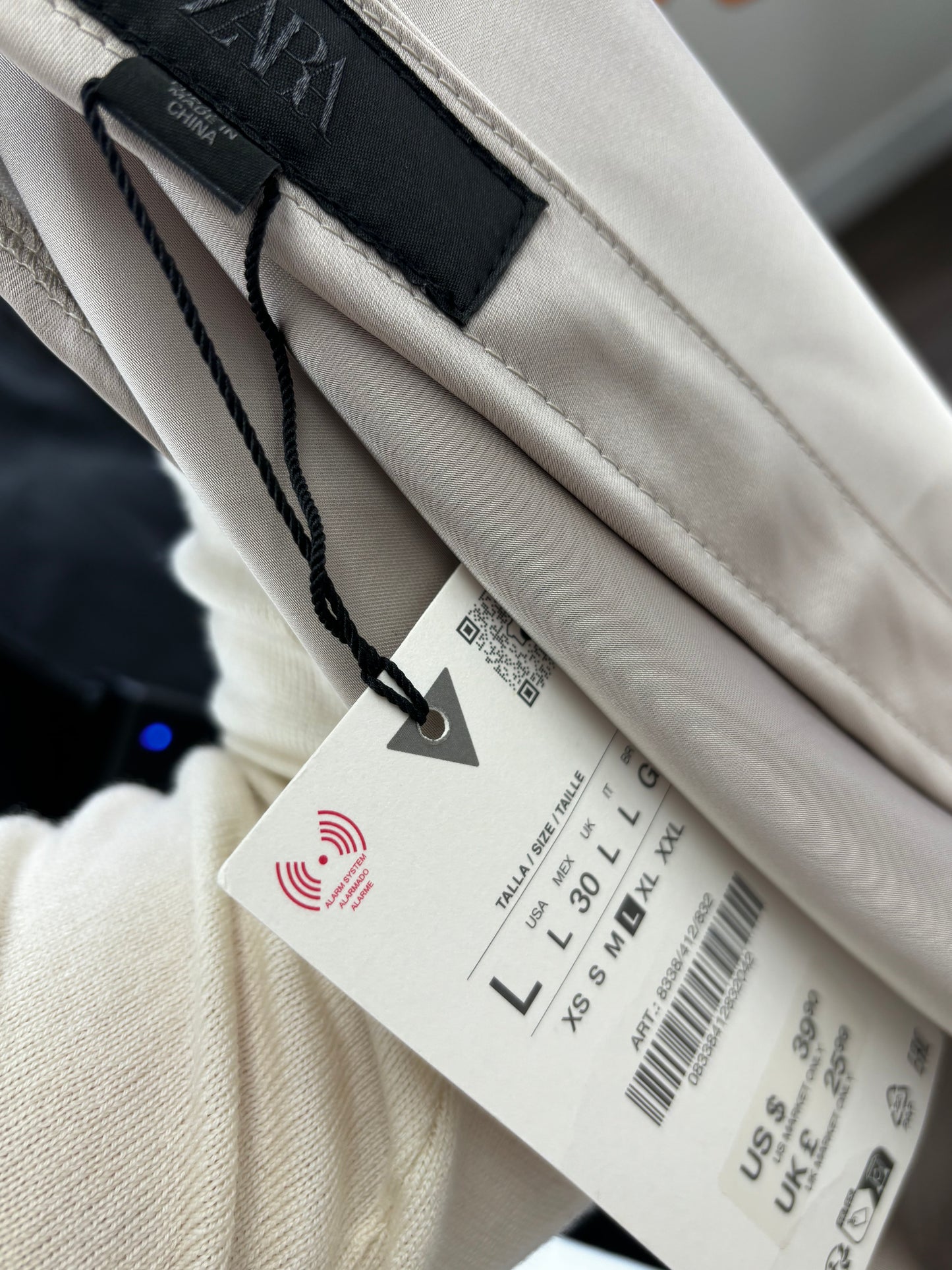 ZARA Women's Gray Silk Midi Skirt – Size L