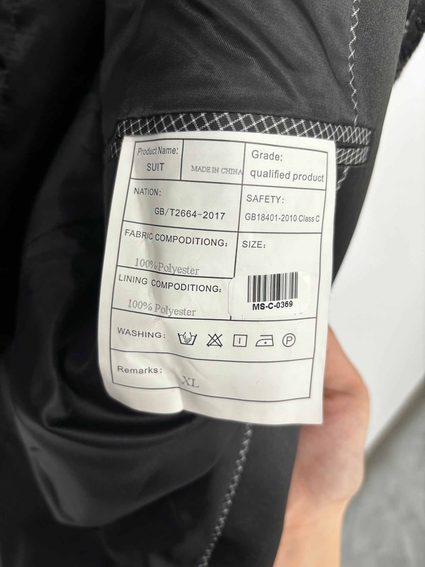 Men’s Black Sequin Blazer – Size XL