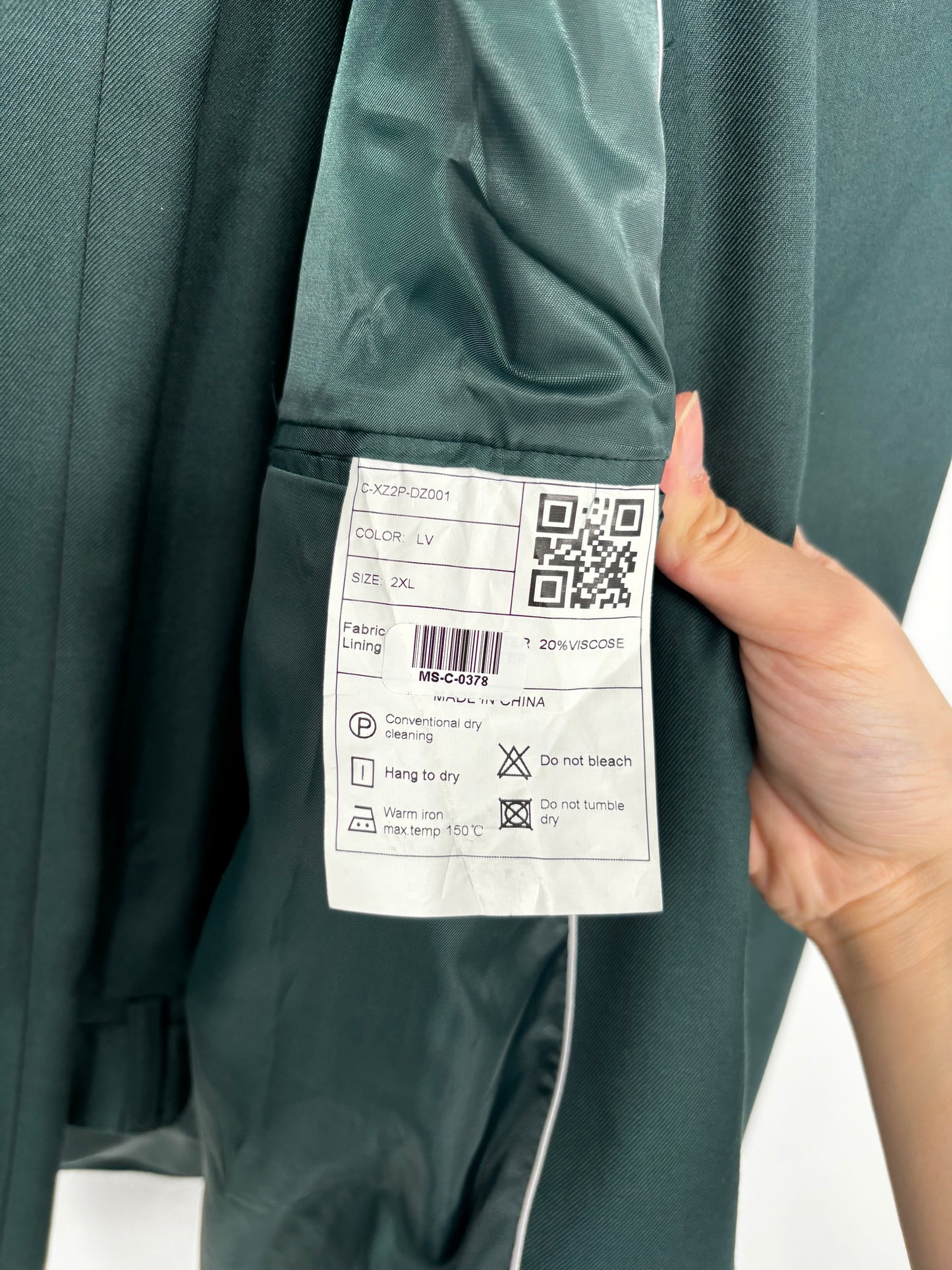 Men’s Green Blazer – Size 2XL