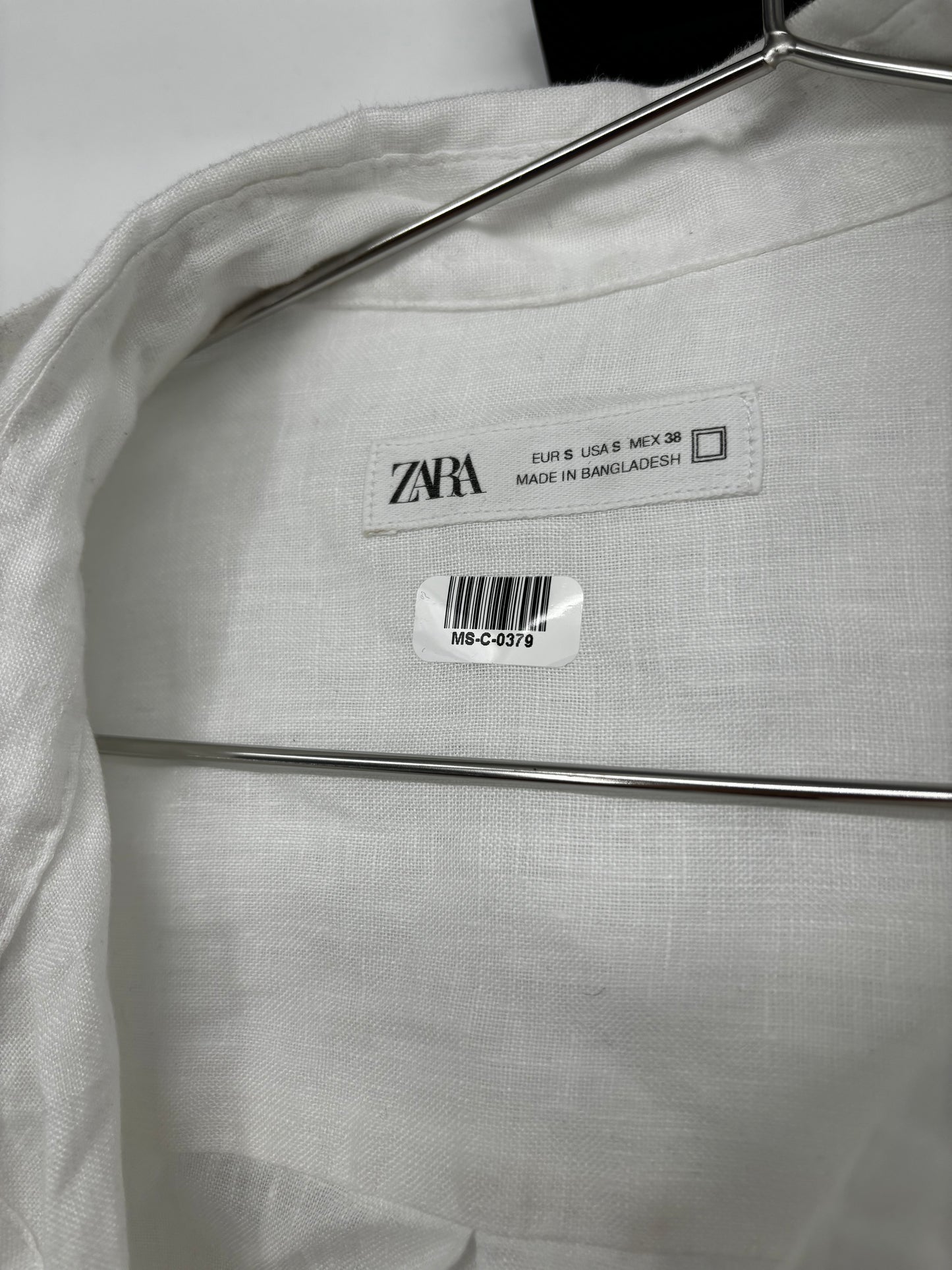 ZARA Men’s White Casual Shirt – Size S