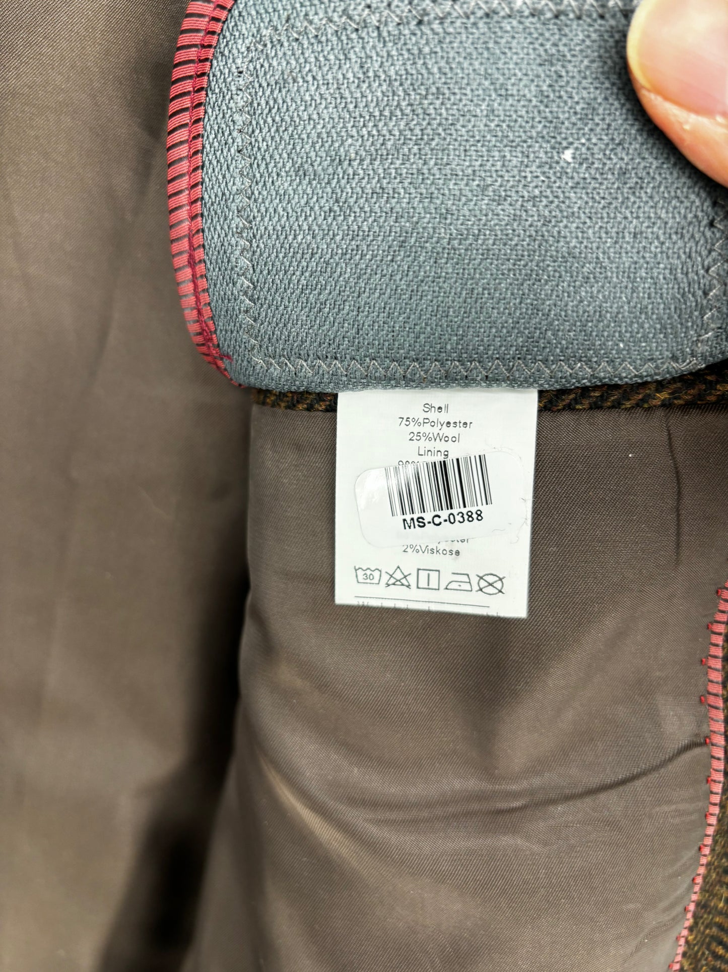 Men’s Dark Brown Blazer – Size L