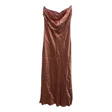 PRETTYGARDEN Women's Long Formal Satin Dress Mock Neck Sleeveless Side Slit Flowy Maxi Tank Dresses Size S