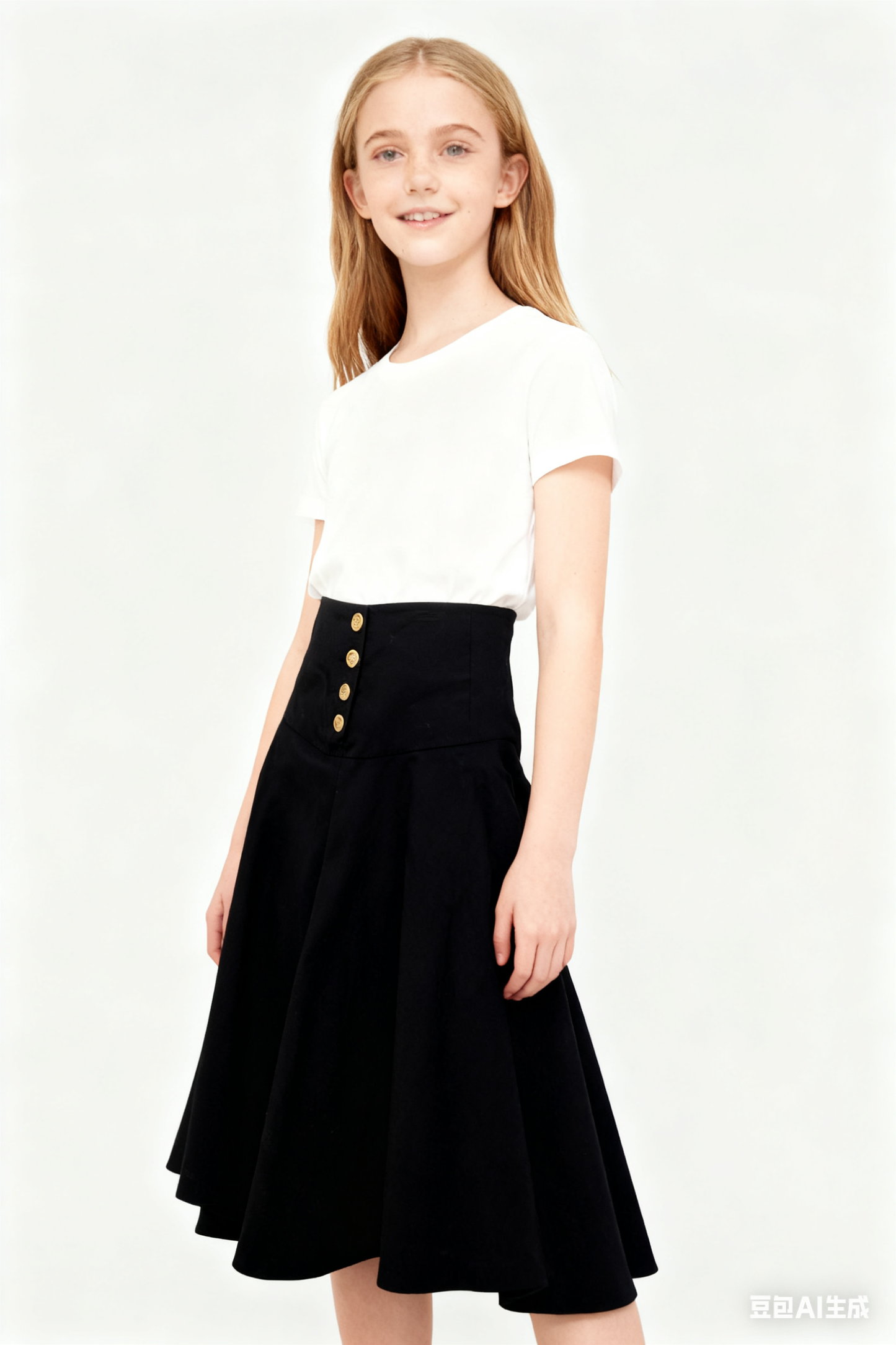 Zara ZW COLLECTION CUMMERBUND BUTTON SKIRT