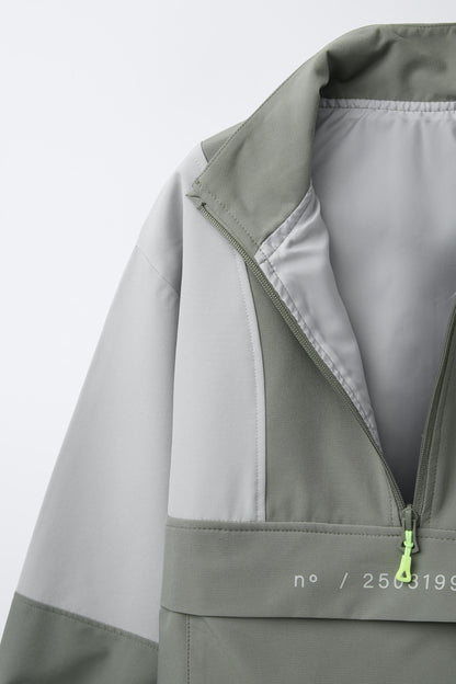 Children's clothing tops off-white, pants size 128cm/7-8 years old TECHNICAL SWEATSHIRT WITH ZIPPER  size7/8