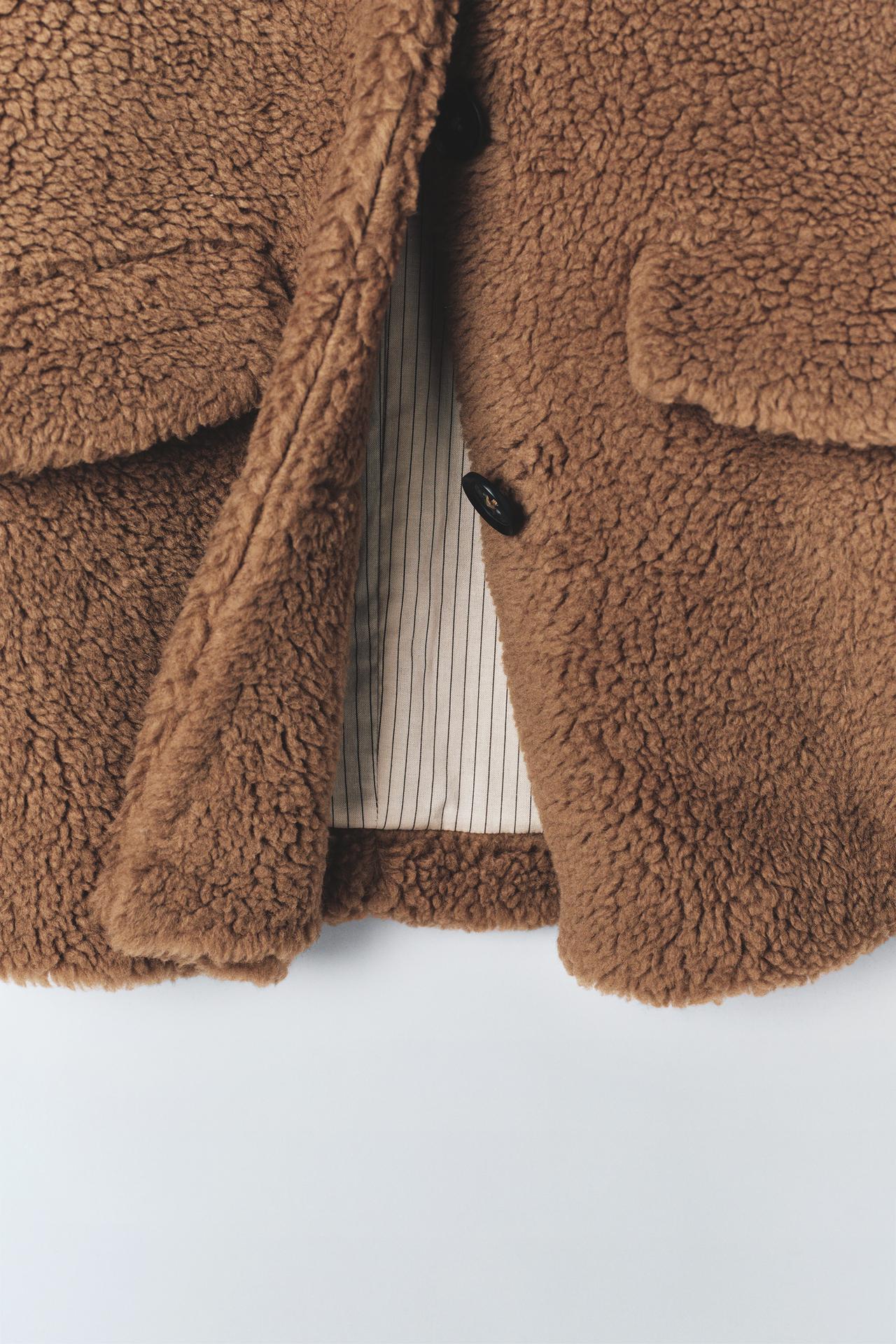 LONG FAUX SHEARLING COAT LIMITED EDITION Size 8