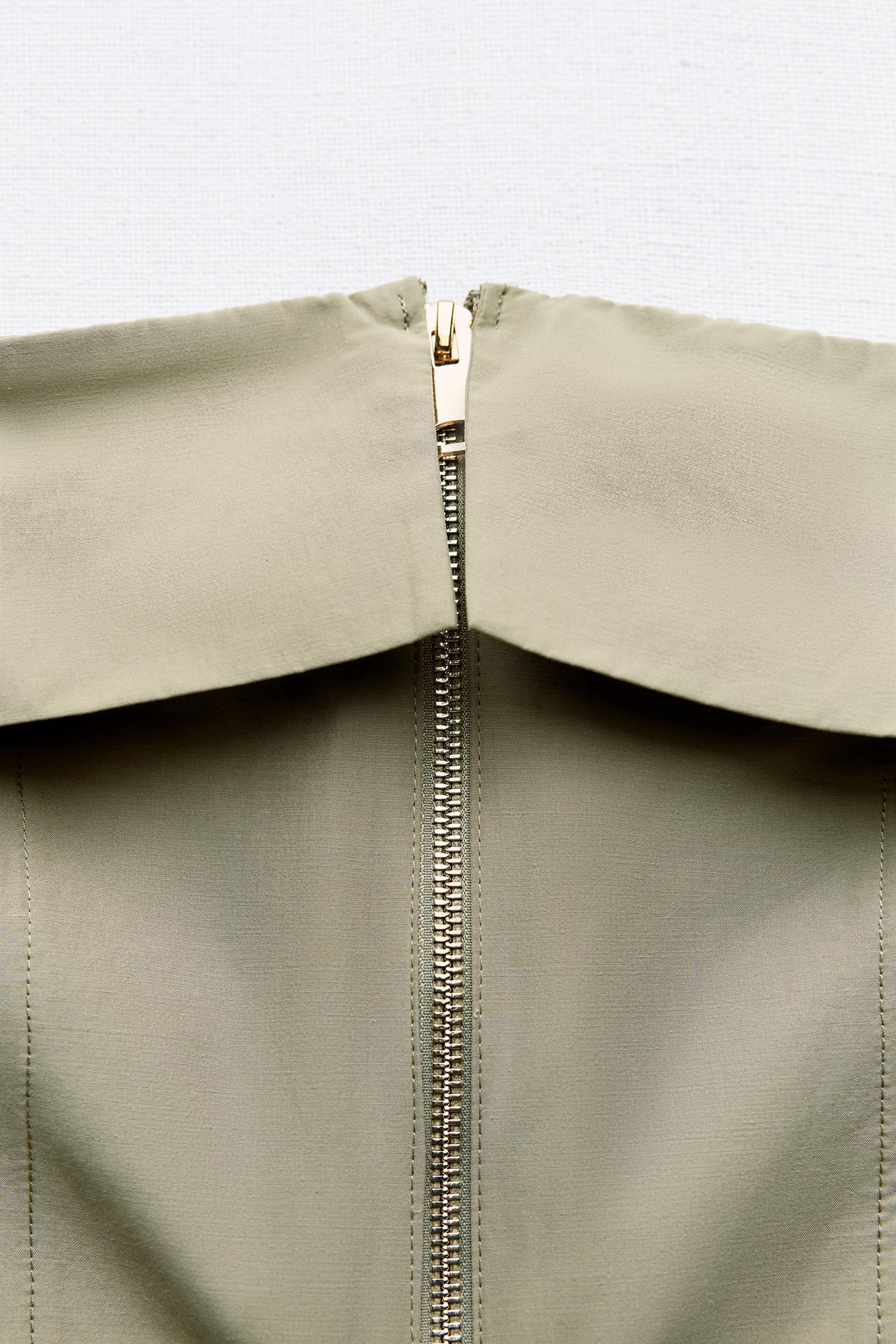 STRAPLESS ZIPPER JUMPSUIT Size S