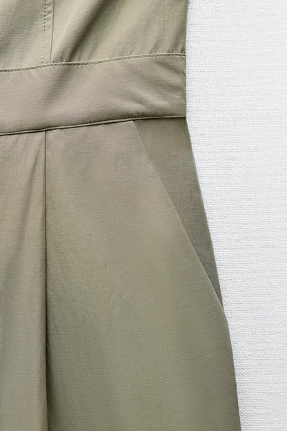 STRAPLESS ZIPPER JUMPSUIT Size S