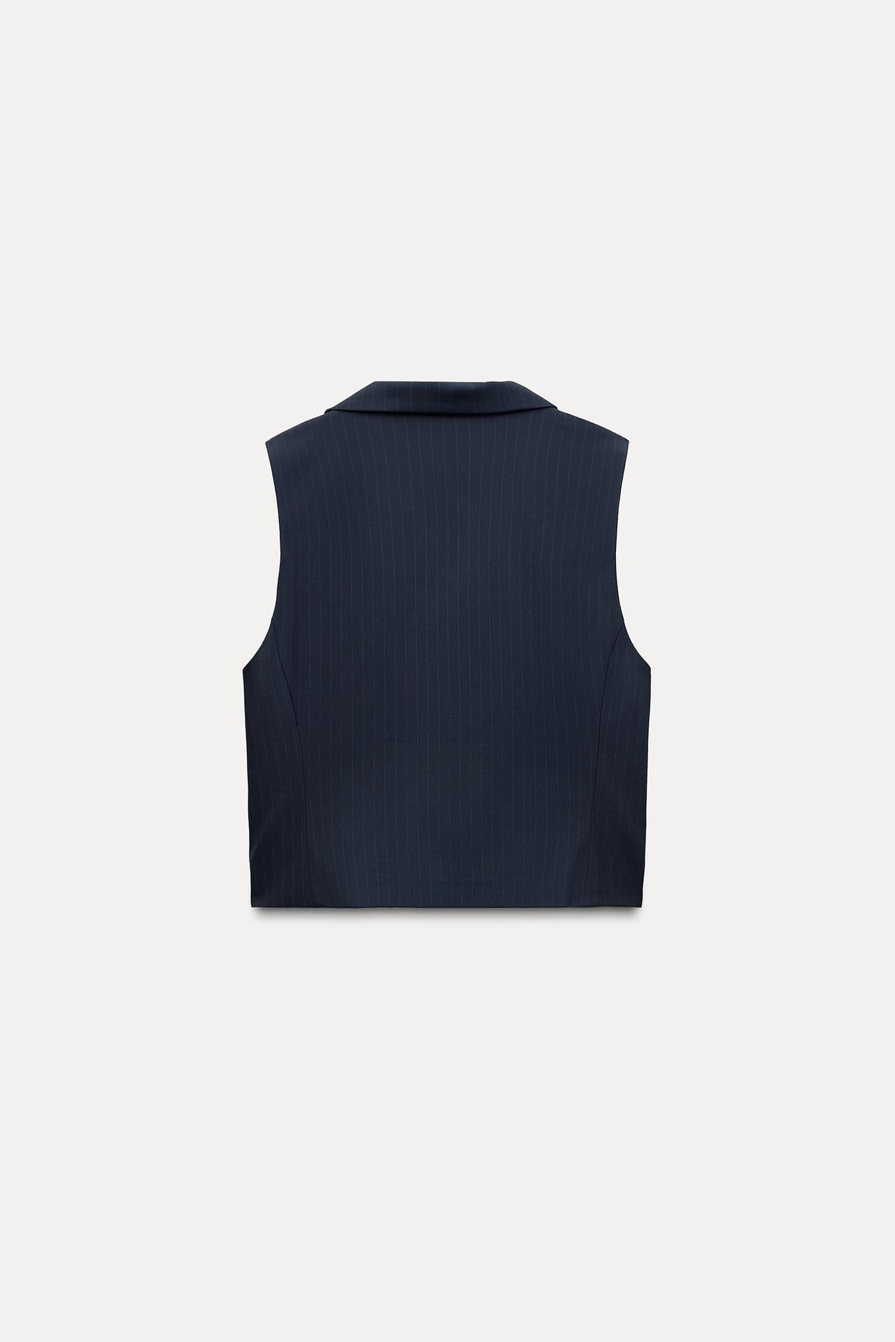 FITTED PINSTRIPE VEST size S