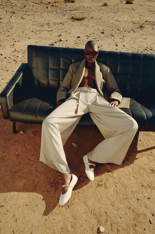 METAL STRAP BALLET FLATS Size 39