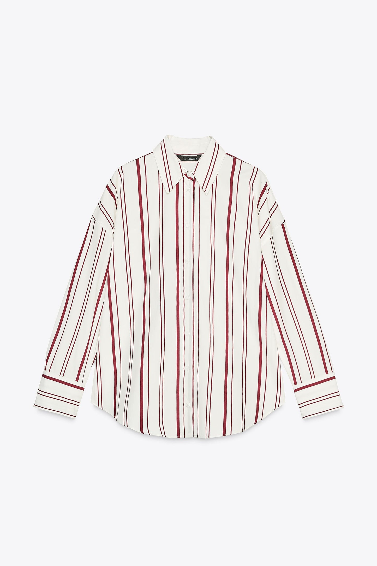 STRIPED POPLIN SHIRT Size S