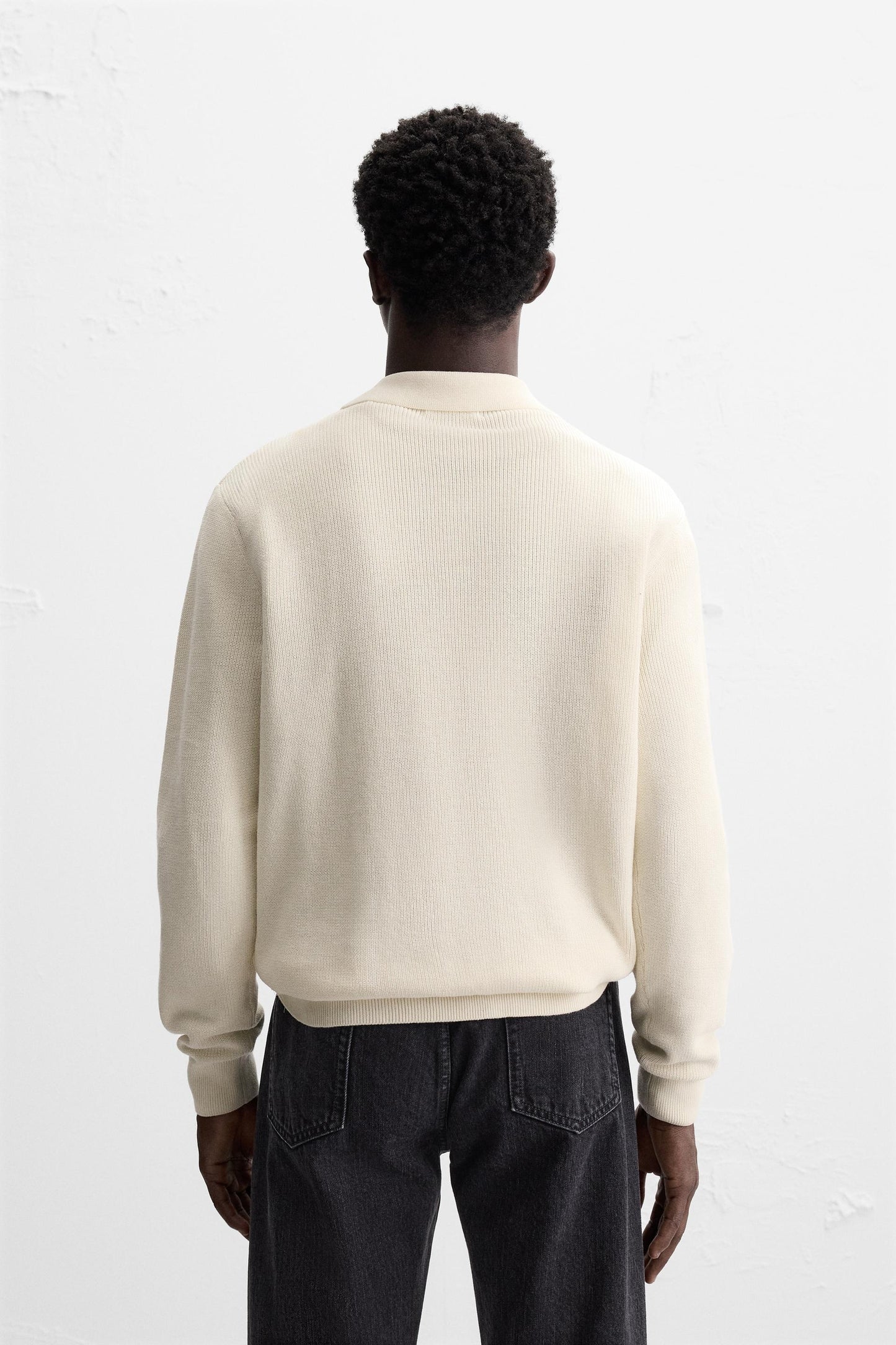 PEARL KNIT POLO SHIRT size L