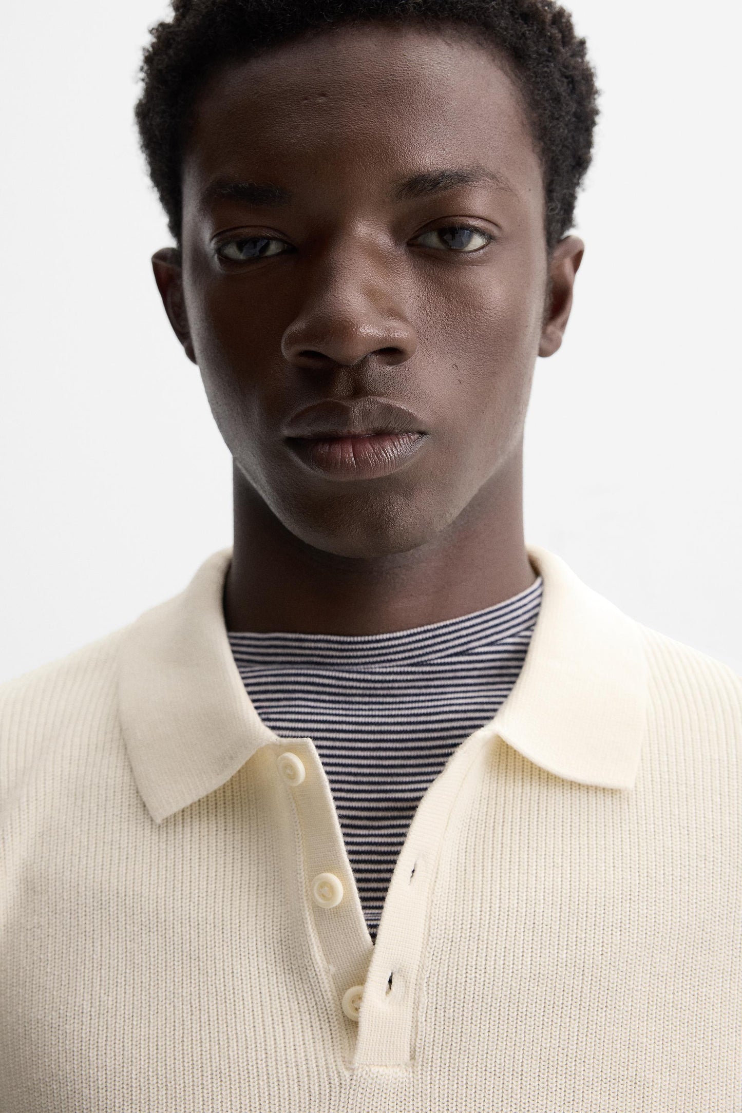 PEARL KNIT POLO SHIRT size L