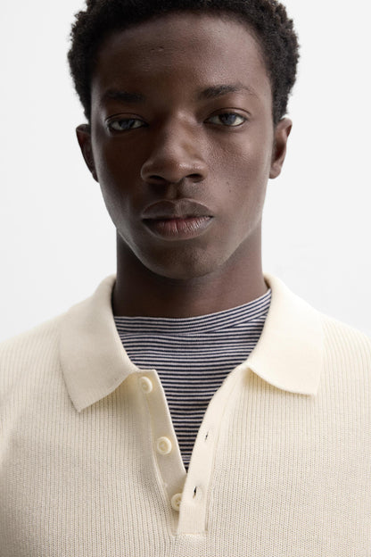 PEARL KNIT POLO SHIRT size L