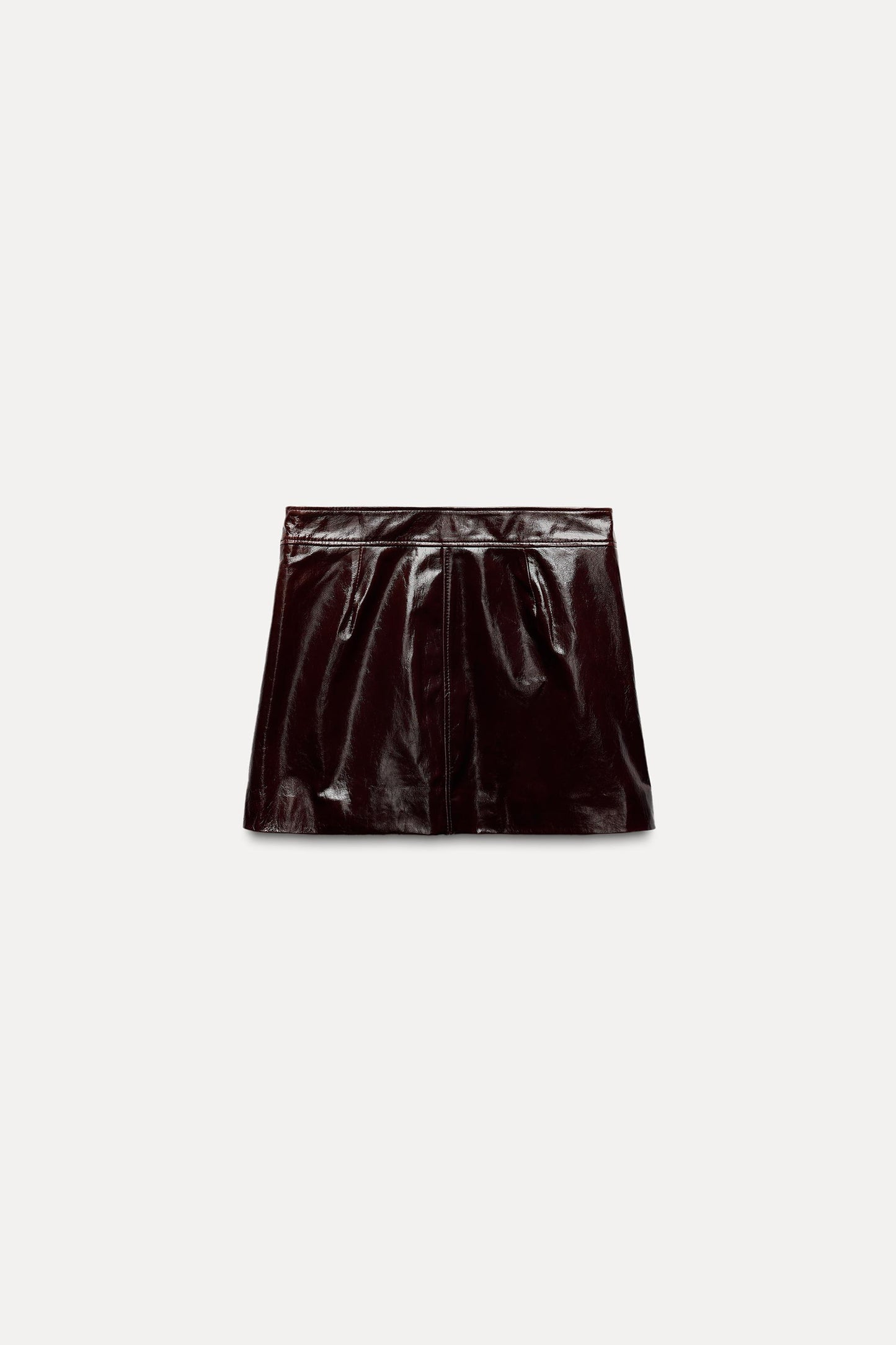 100% LEATHER SHORT SKIRT ZW COLLECTION Size No