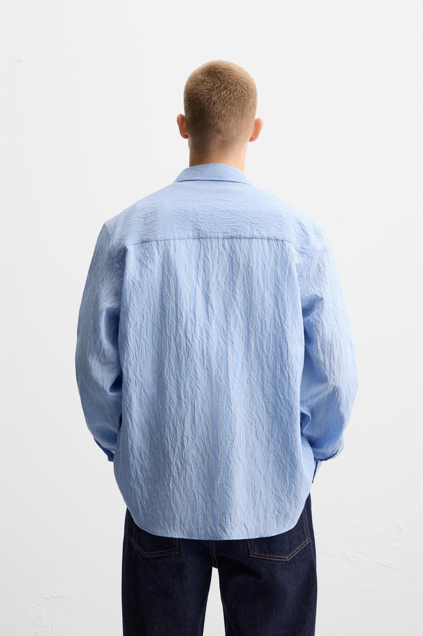 Men's FLOWY blue shirt size M