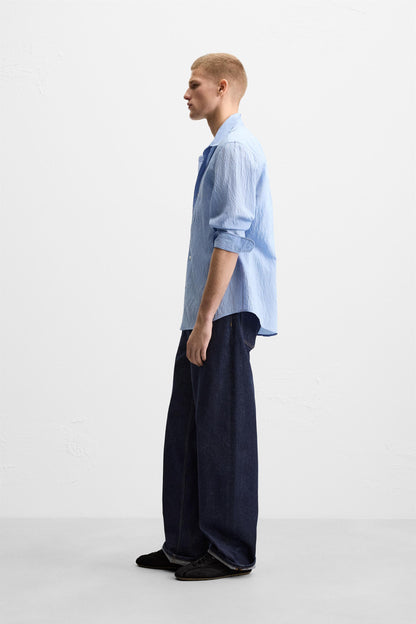 Men's FLOWY blue shirt size M