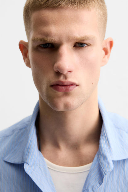 Men's FLOWY blue shirt size M