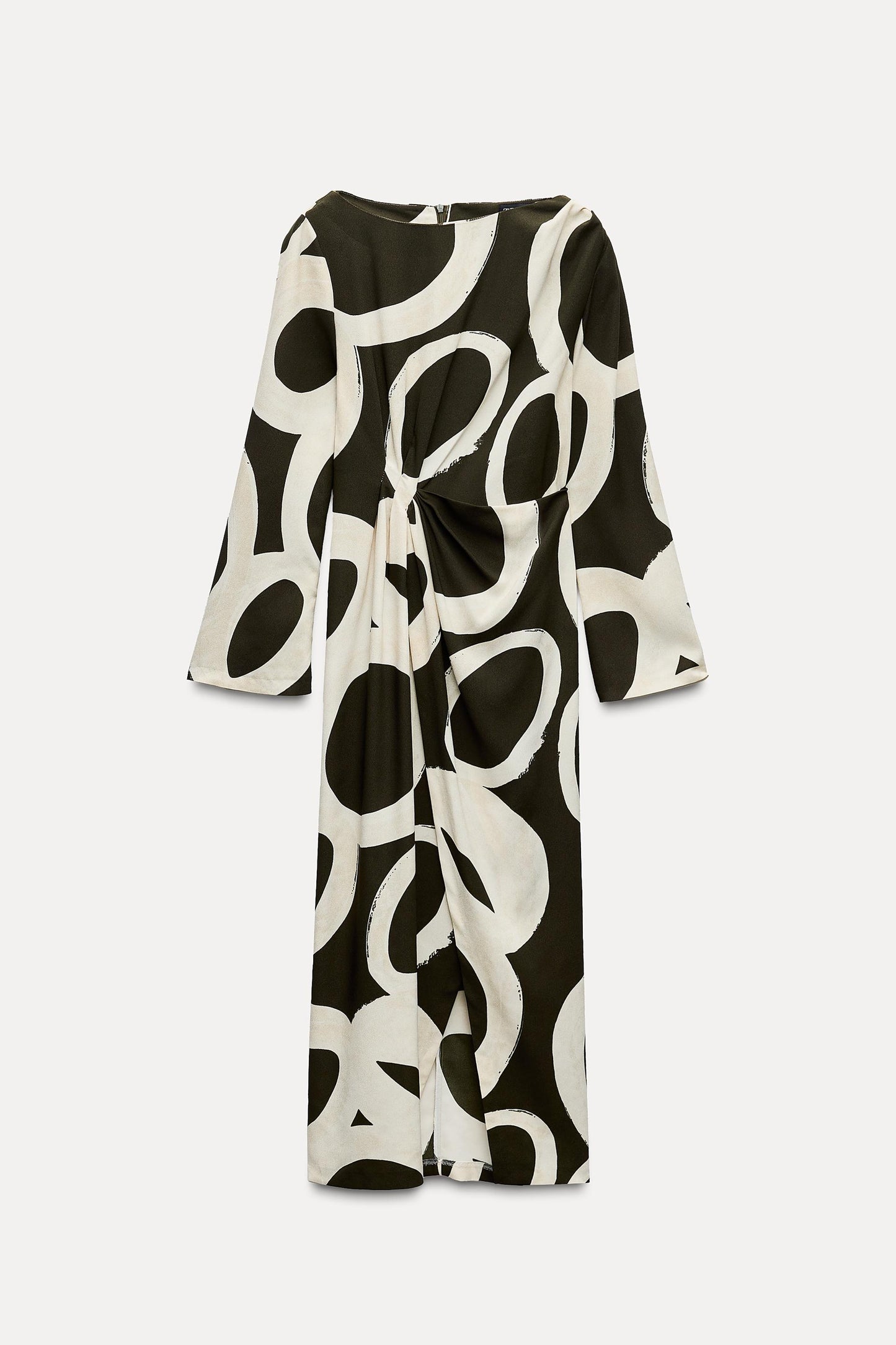 PRINTED MIDI DRESS Size M