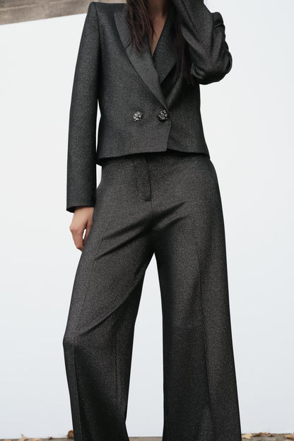 SHORT SPARKLY BLAZER Size S