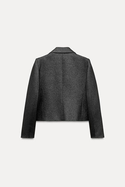 SHORT SPARKLY BLAZER Size S