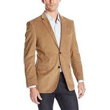 Tasso Elba Mens Tropical Weight Classic Fit Sportcoat Tan Size M