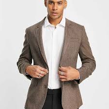 Daokkw Mens Polyester Suit 2 Piece Slim Fit Summer Beach Wedding Groom Formal Suit Polyester Lightweight Tuxedo Suits  Size XL