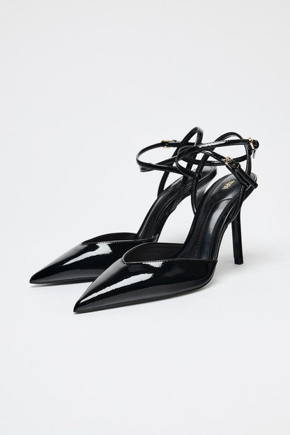 STRAPPY SLINGBACK HEELS  size 36