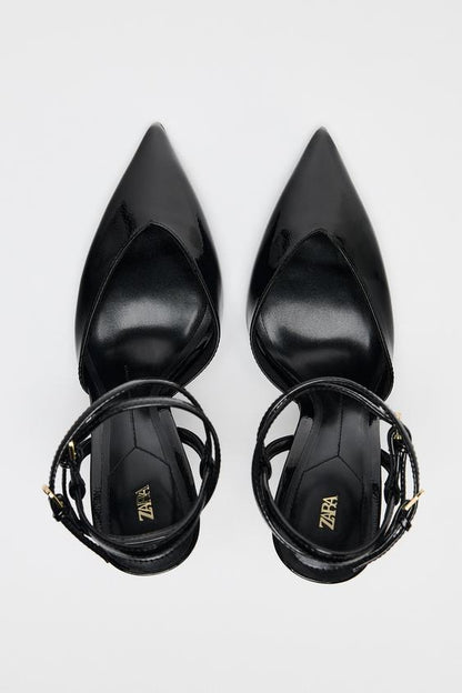 STRAPPY SLINGBACK HEELS  size 36