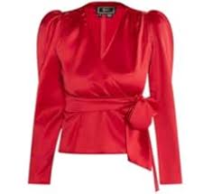 CARNEA Women's Wrap BlouseSize NO