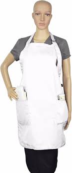 Newcotte Maid Aprons Colonial Aprons Adjustable Bib White Retro Ruffle Apron Renaissance French Maid Apron Colonial Costume Apron Kitchen Cooking Baking Cleaning Maid Costume(White) size no