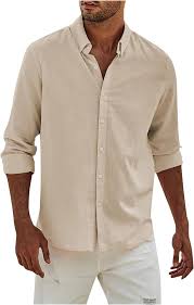 Men's Button Down Shirt Long Sleeve Business Casual Shirt, S-3XL  Size M