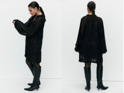 Jacquard-Weave Dress Size M