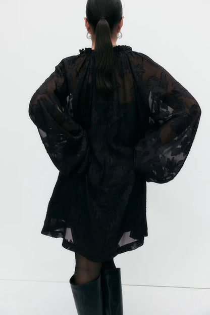 Jacquard-Weave Dress Size M