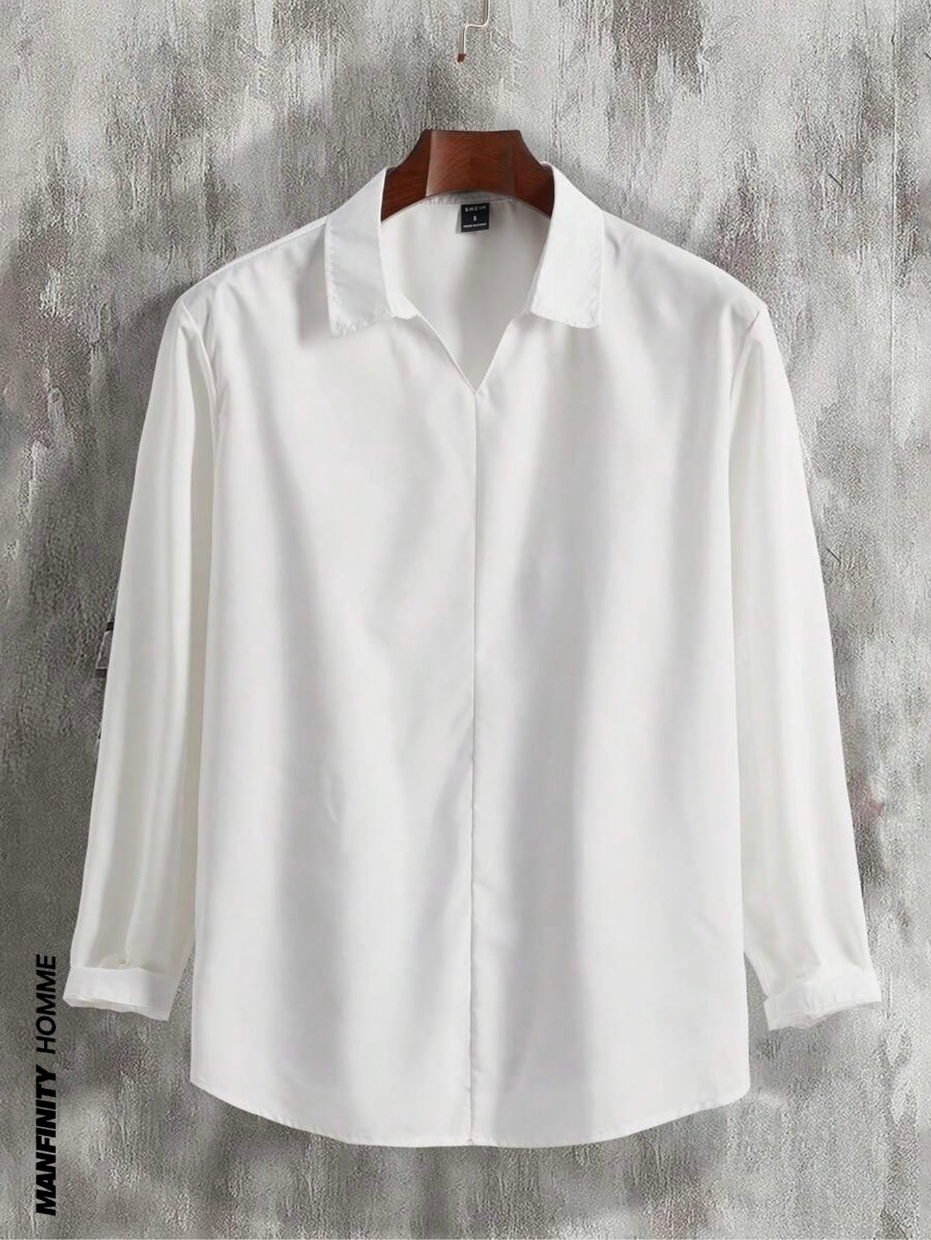 Manfinity Homme Men's Loose Fit White Shirt Size M