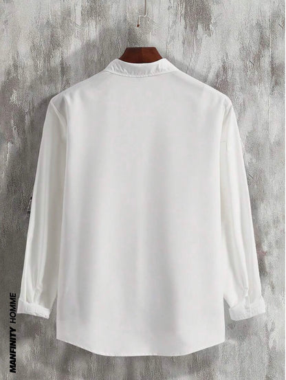 Manfinity Homme Men's Loose Fit White Shirt Size M