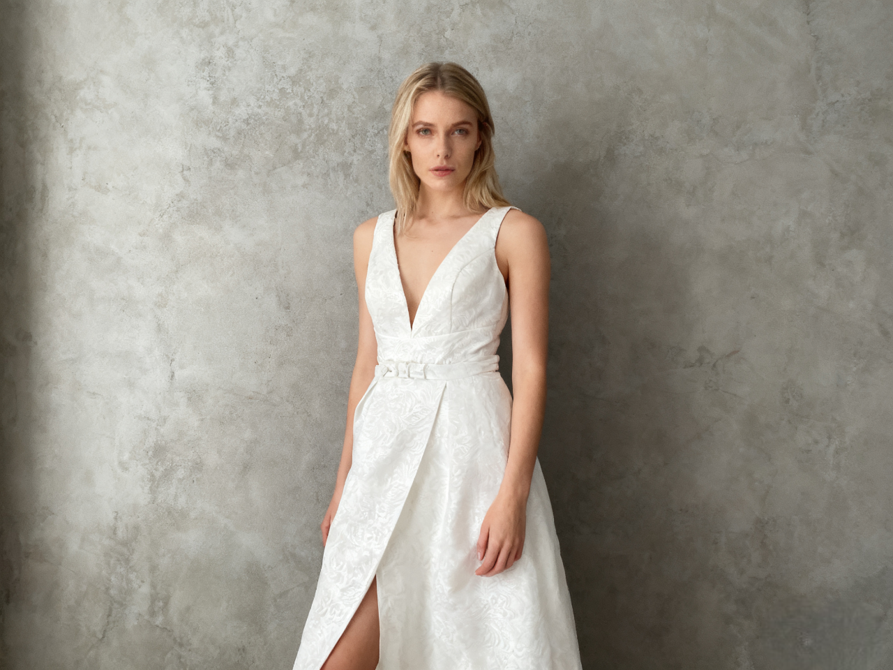 White Long Dress Size S