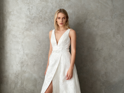 White Long Dress Size S