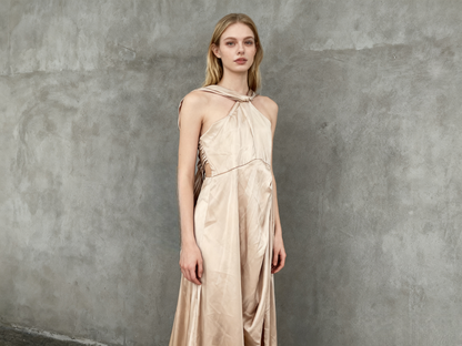 Beige Long Dress Size S