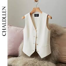 CHALDLLEN/Charlin suit vest female design niche versatile new small vest size M
